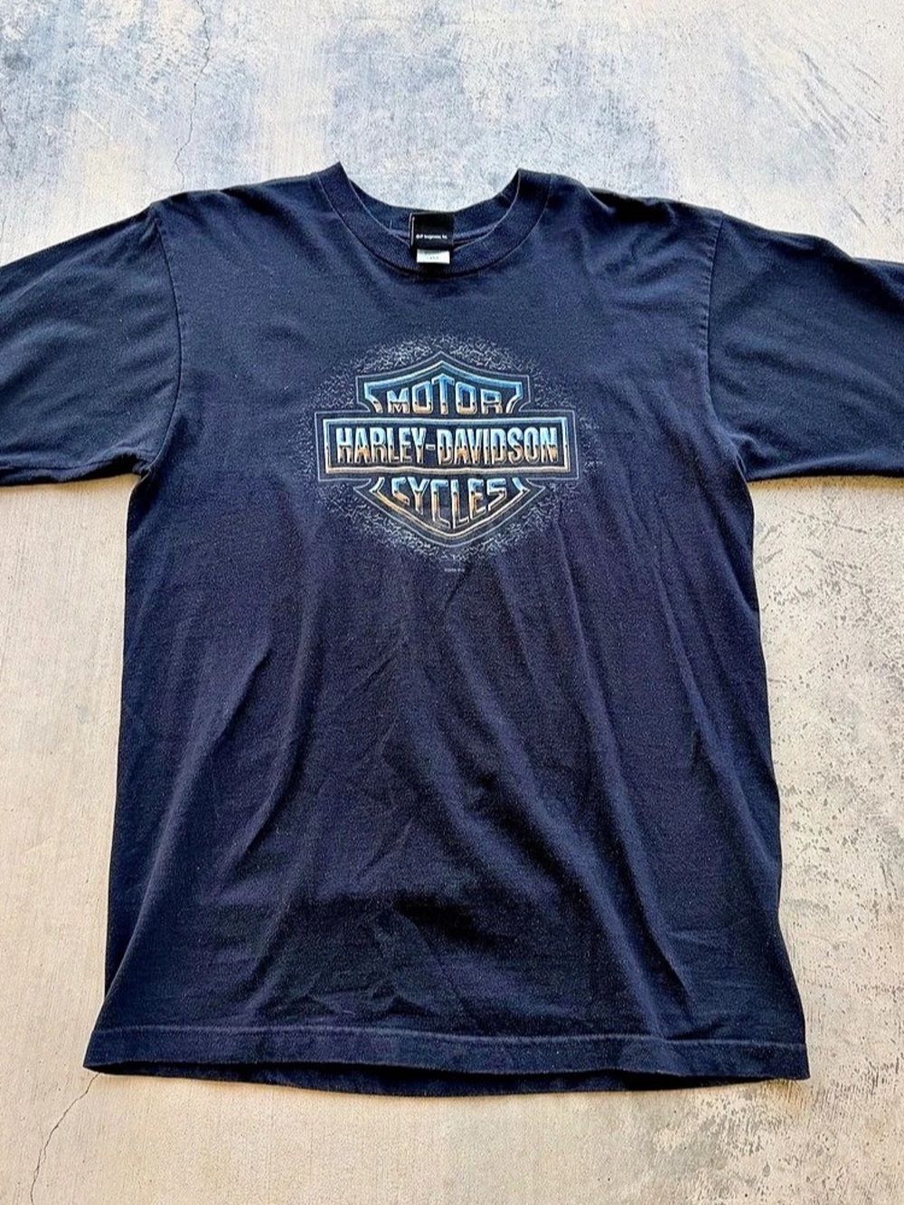 Vintage 06 Harley-Davidson Battlefield Gettysburg PA Graphic Tee Large Black Lar